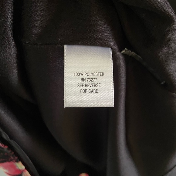 Sleeveless floral black and pink dress‎ Dana Buchman XL - Picture 7 of 9